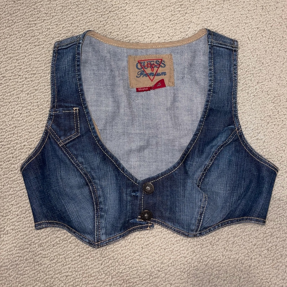 GUESS Premium Denim bustier